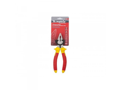 Плоскогубцы комбинированные, Insulated, 160мм, двухкомпонентные рукоятки// MATRIX PROFESSIONAL от MATRIX Плоскогубцы комбинированные, Insulated, 160мм, двухкомпонентные рукоятки// MATRIX PROFESSIONAL