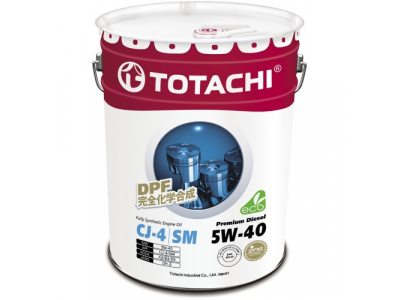 Масло моторное TOTACHI Premium Diesel CJ-4/SM Синтетика 5W40 20л от TOTACHI Масло моторное TOTACHI Premium Diesel CJ-4/SM Синтетика 5W40 20л