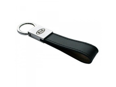 Кожаный брелок Kia Keyring, Leather Black, артикул R8480AC463K от KIA Кожаный брелок Kia Keyring, Leather Black, артикул R8480AC463K