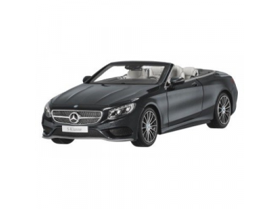 Модель Mercedes-Benz S-Class Cabriolet, Magnetite Black Metallic, 1:18 Scale, артикул B66960354 от Mercedes Модель Mercedes-Benz S-Class Cabriolet, Magnetite Black Metallic, 1:18 Scale, артикул B66960354