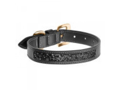 Ошейник для небольших собак Mercedes-Benz Crystal Dog Collar, Small, Black / Pink Gold от Mercedes Ошейник для небольших собак Mercedes-Benz Crystal Dog Collar, Small, Black / Pink Gold