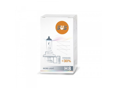 Автолампа галогенная SVS H8 12V 35W PGJ19-1 Standard +30% от SVS Автолампа галогенная SVS H8 12V 35W PGJ19-1 Standard +30%